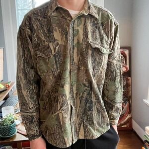 Vintage Sportsman's Guide Camouflage button-up shirt Men's Medium